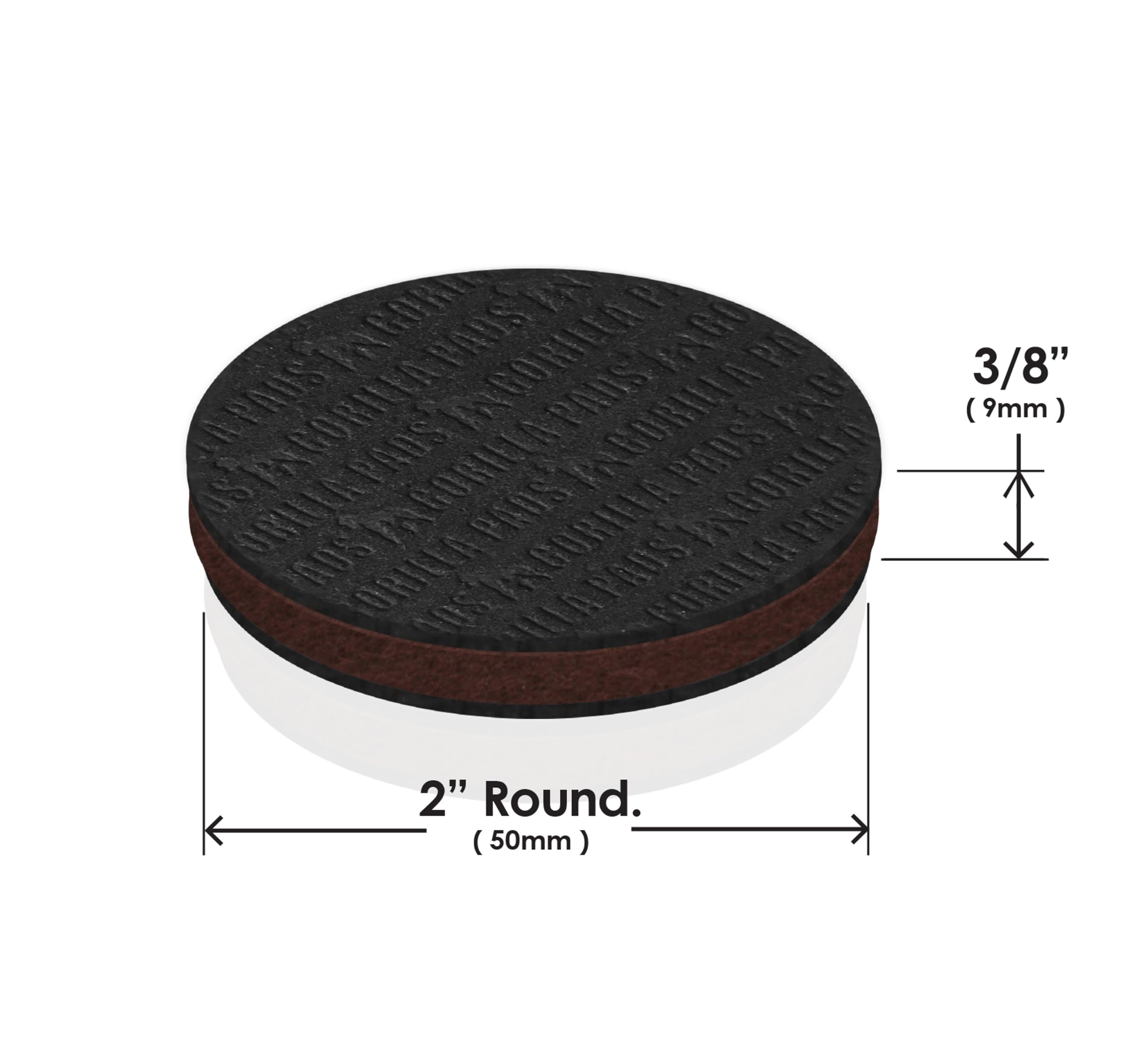 Non-slip protection across floor types, including hardwood, tile, and laminate.