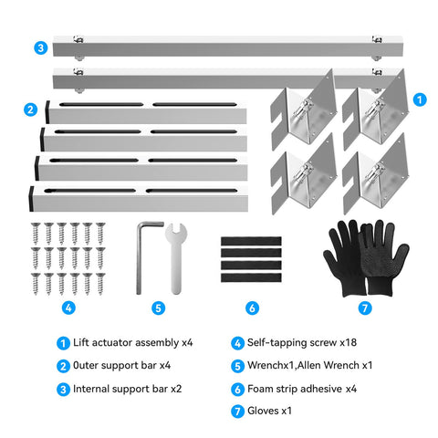 Slixune package includes all components for mounting.