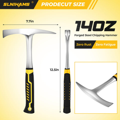 SLNIHAMS chipping hammer with ergonomic grip reduces fatigue on long welding sessions
