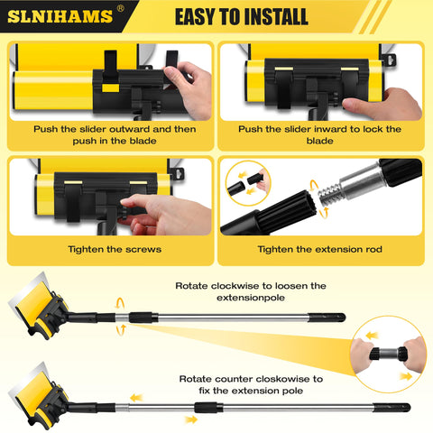 SLNIHAMS drywall skim blade 40-inch covers wide sections with smooth results