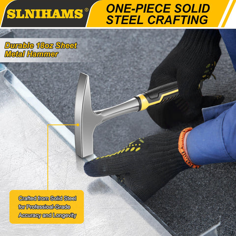 SLNIHAMS Tinner's Hammer ideal for sheet metal work and HVAC installations.