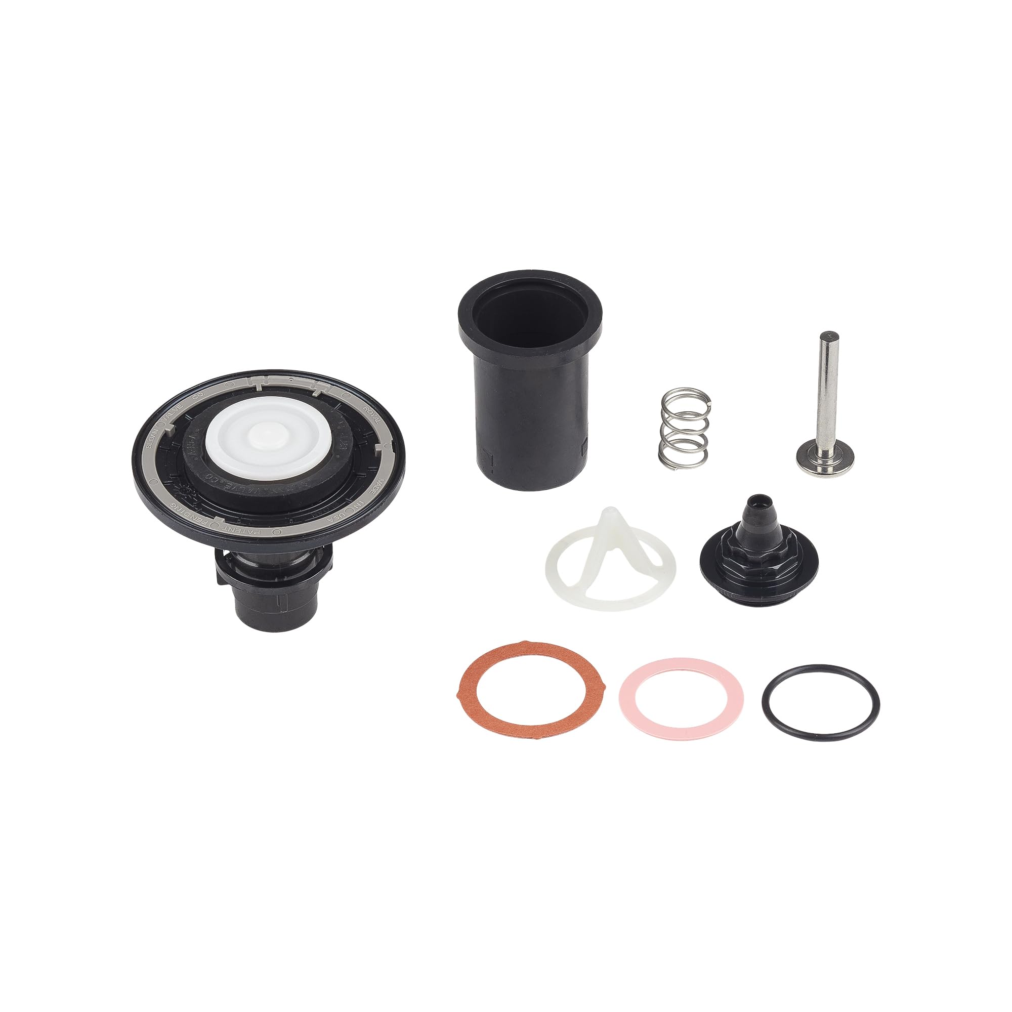 Front view of Sloan A-1102-A diaphragm rebuild kit for quick replacement