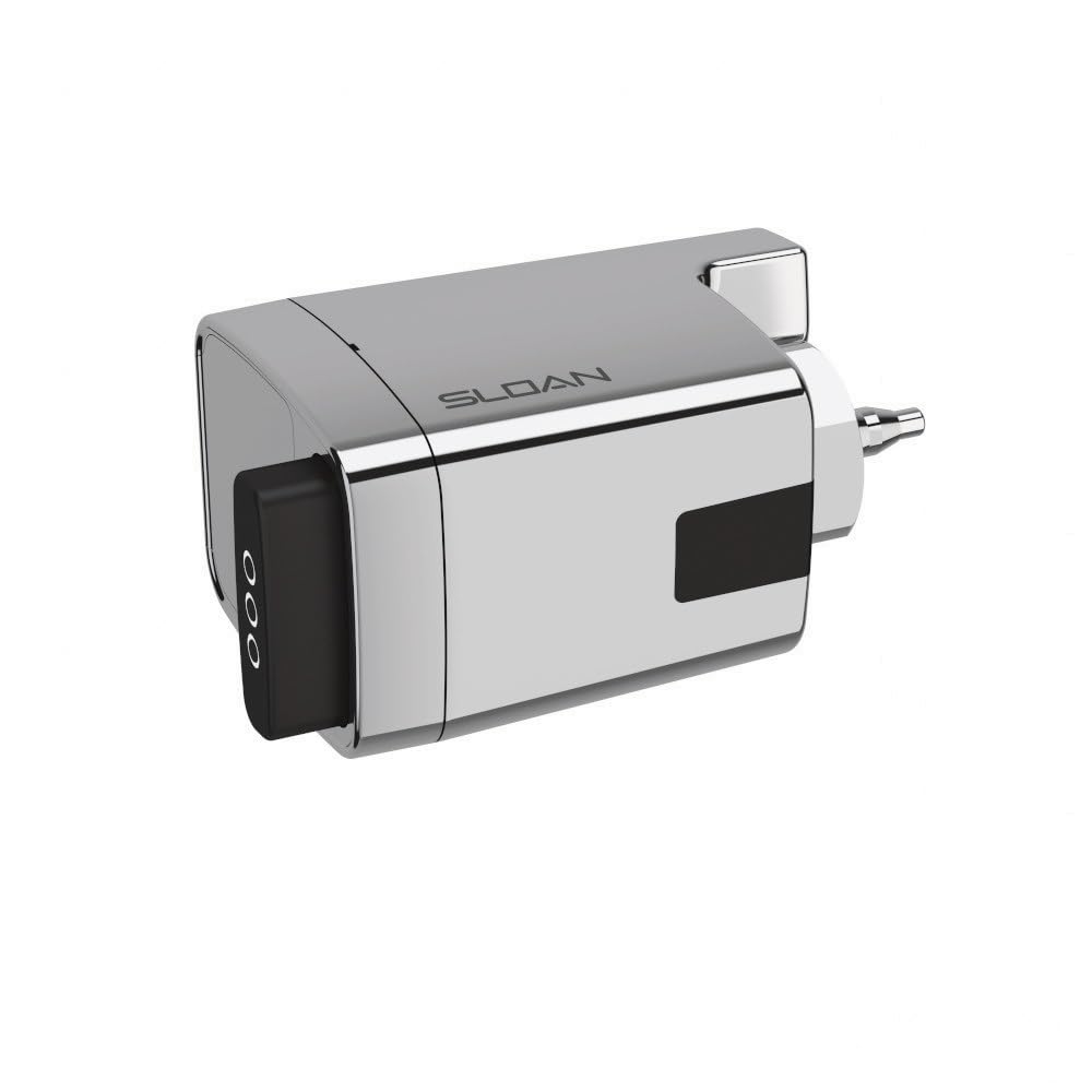 Sloan EBV-500-A exposed side-mount sensor retrofit on urinal for touch-free use