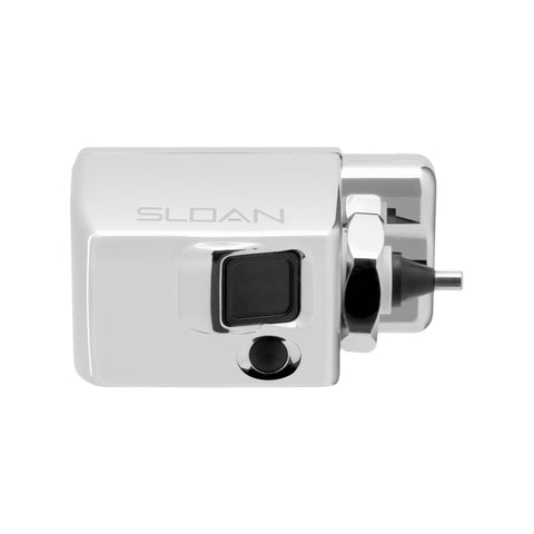 Sloan EBV-89-A exposed side-mount sensor urinal enables touch-free operation for cleaner restrooms.