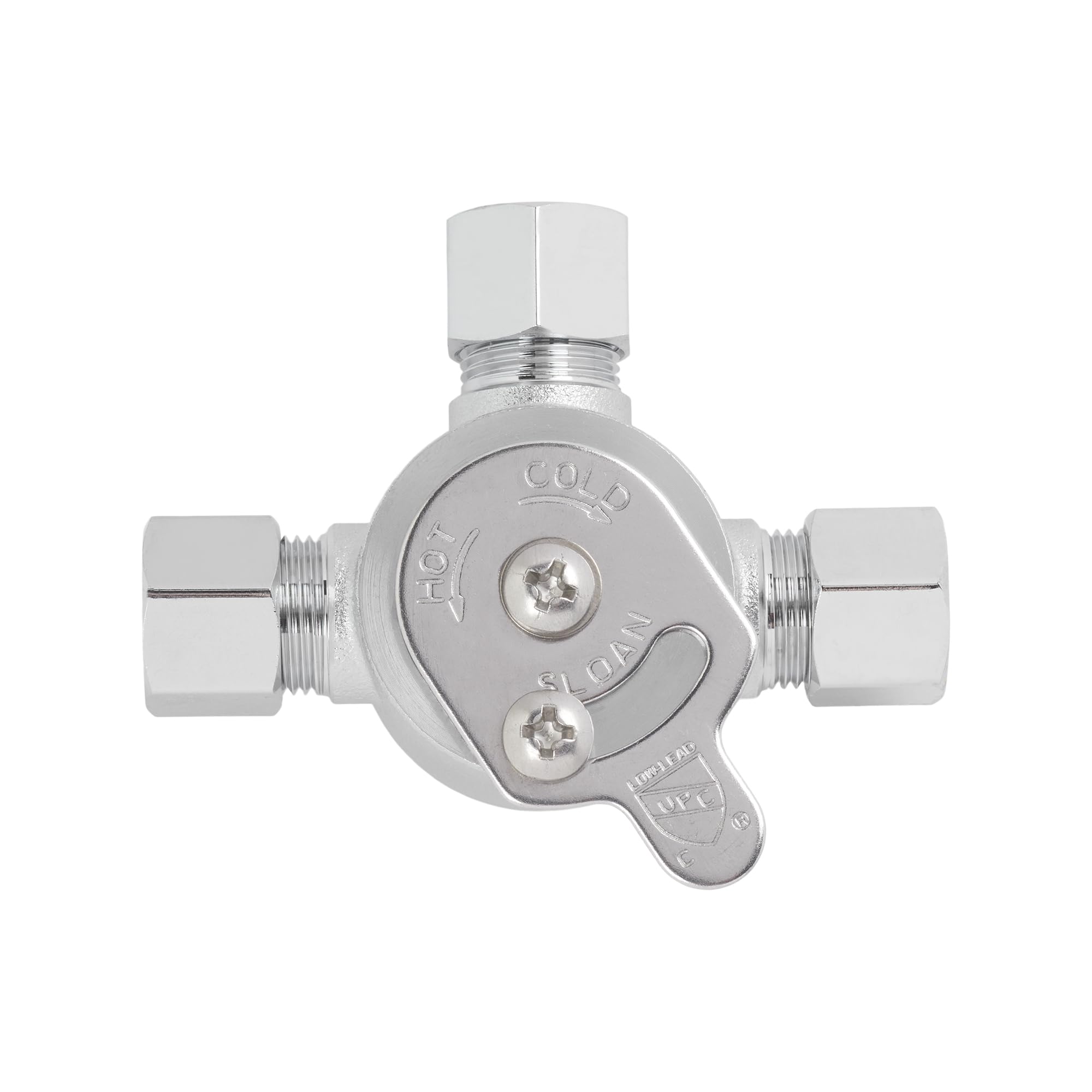 Sloan Mix-60-A below-deck valve demonstrates concealed installation for clean restrooms.