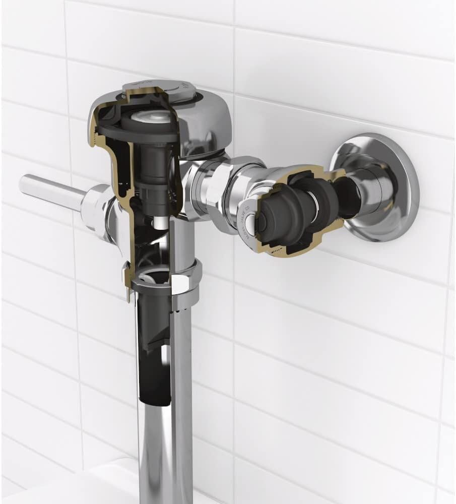Top spud connection supports versatile mounting for Sloan Regal 111.