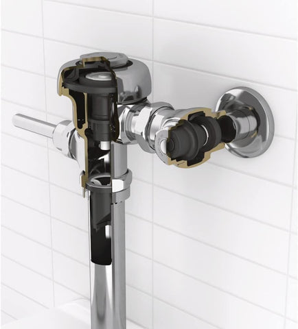 Top spud connection supports versatile mounting for Sloan Regal 111.