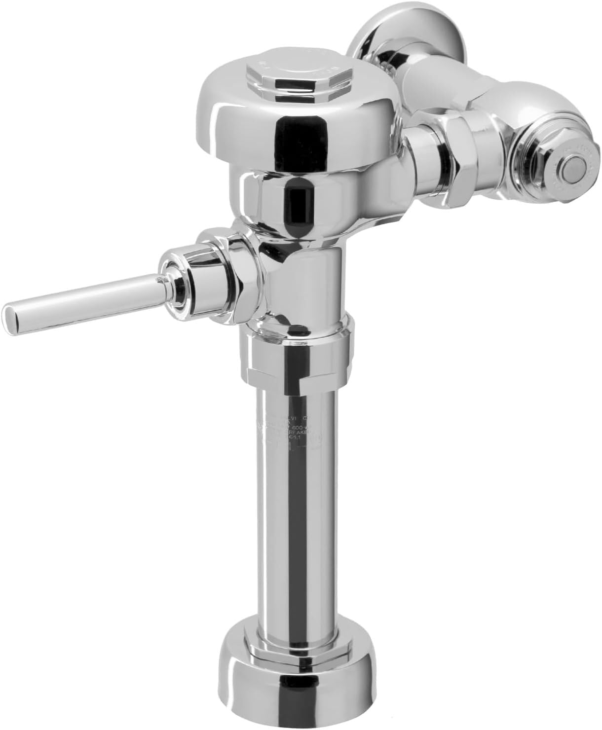 Vacuum breaker connection on Sloan Regal 111 prevents backflow.