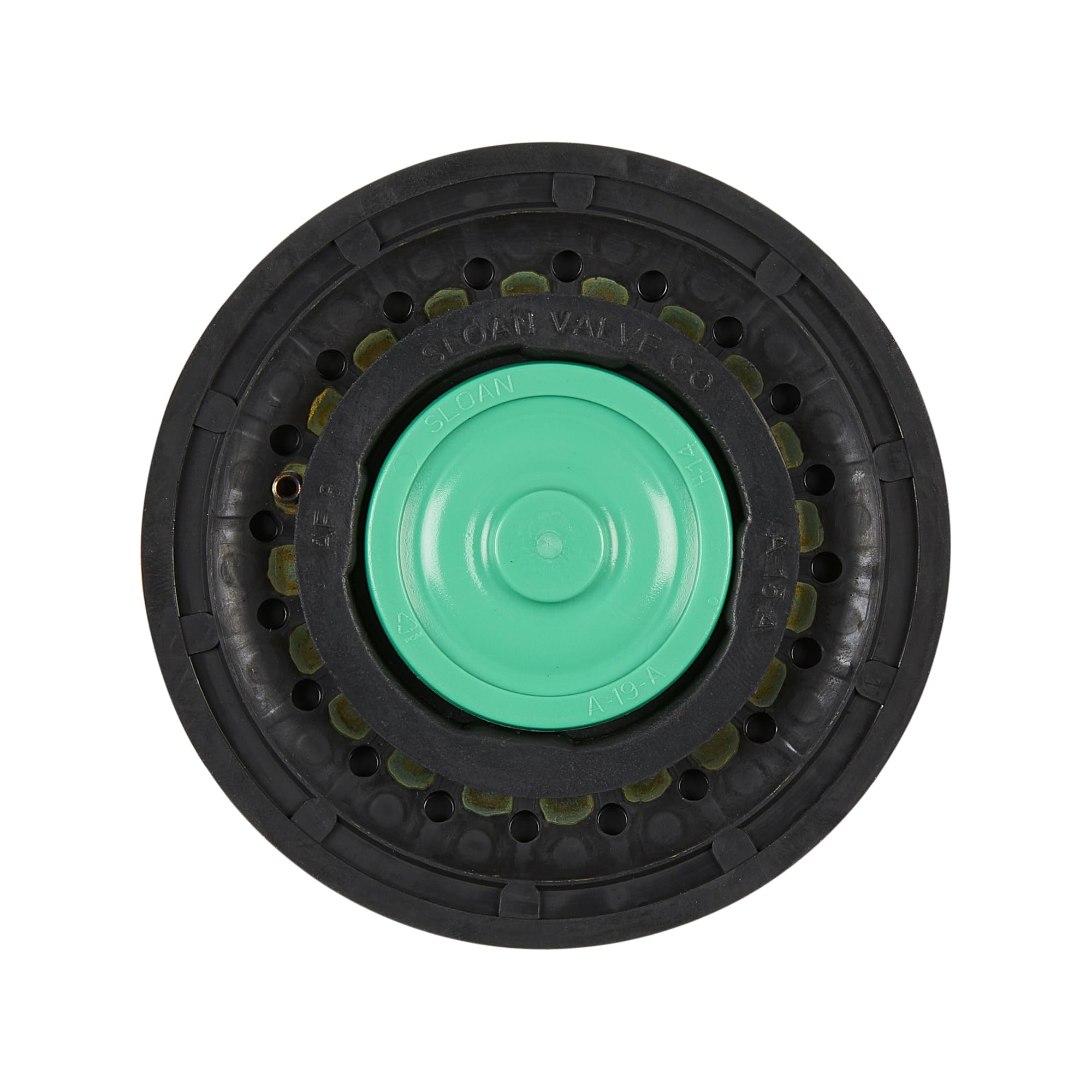 Sloan Regal A41A diaphragm assembly showing 1.6 gpf compatibility for precise flushes
