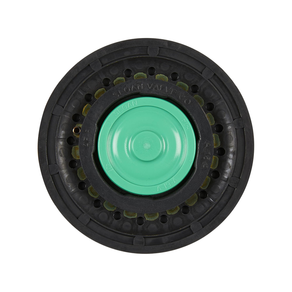 Sloan Regal A41A diaphragm assembly showing 1.6 gpf compatibility for precise flushes