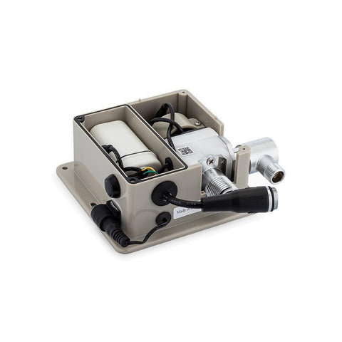 Sloan SFP-40-A control module box ready for discreet under-counter installation.