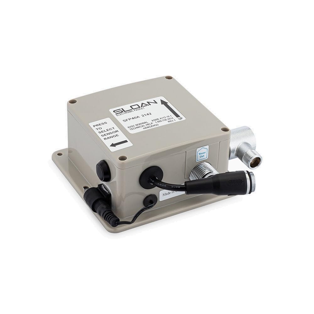 Sloan SFP-40-A control module front view, ideal for quick SF faucet replacement.