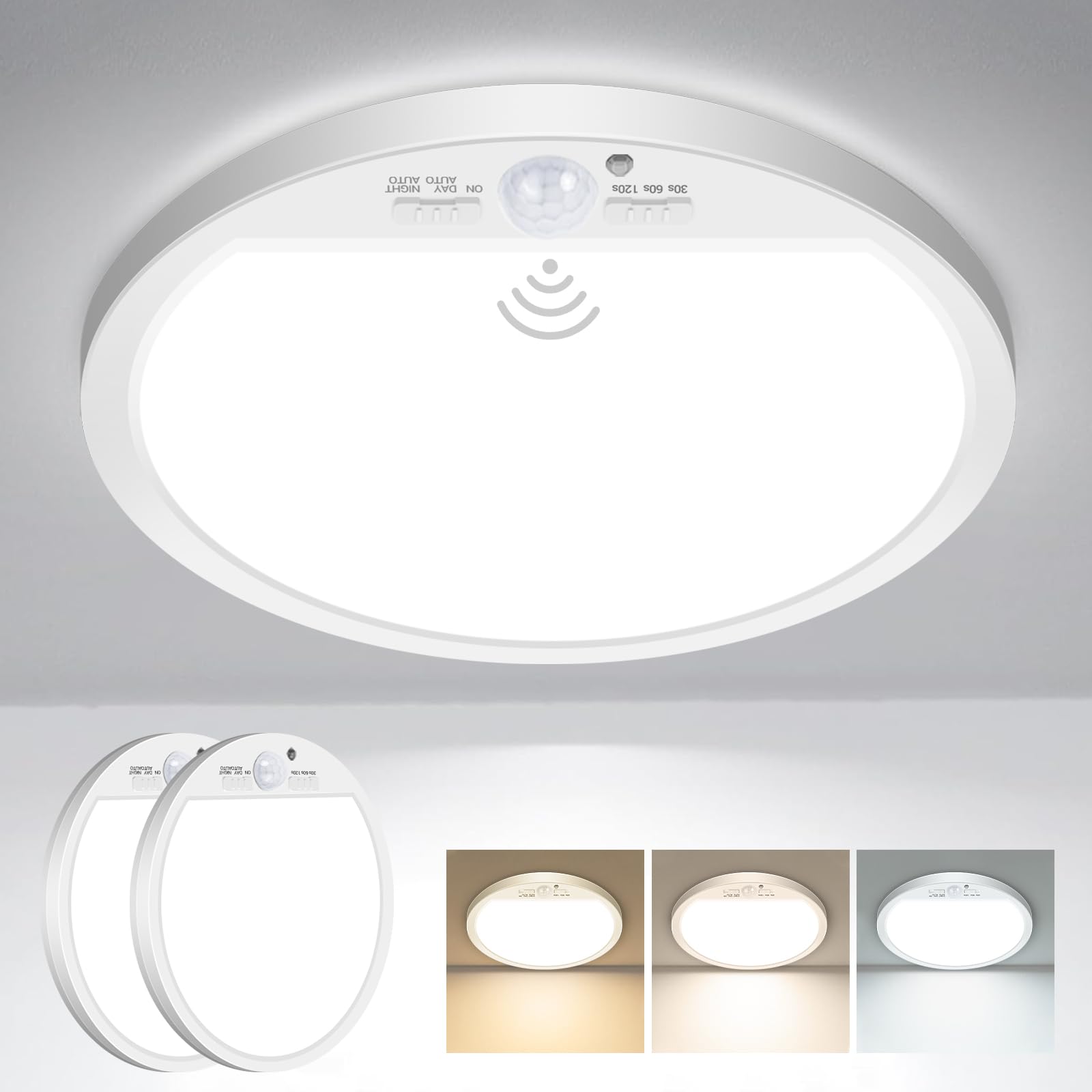 slochi 12-inch motion light in closet for hands-free illumination