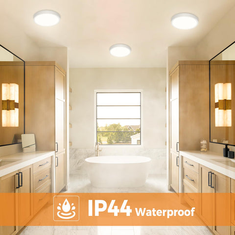 Slochi 12-pack installation-friendly flush mount installed by one person