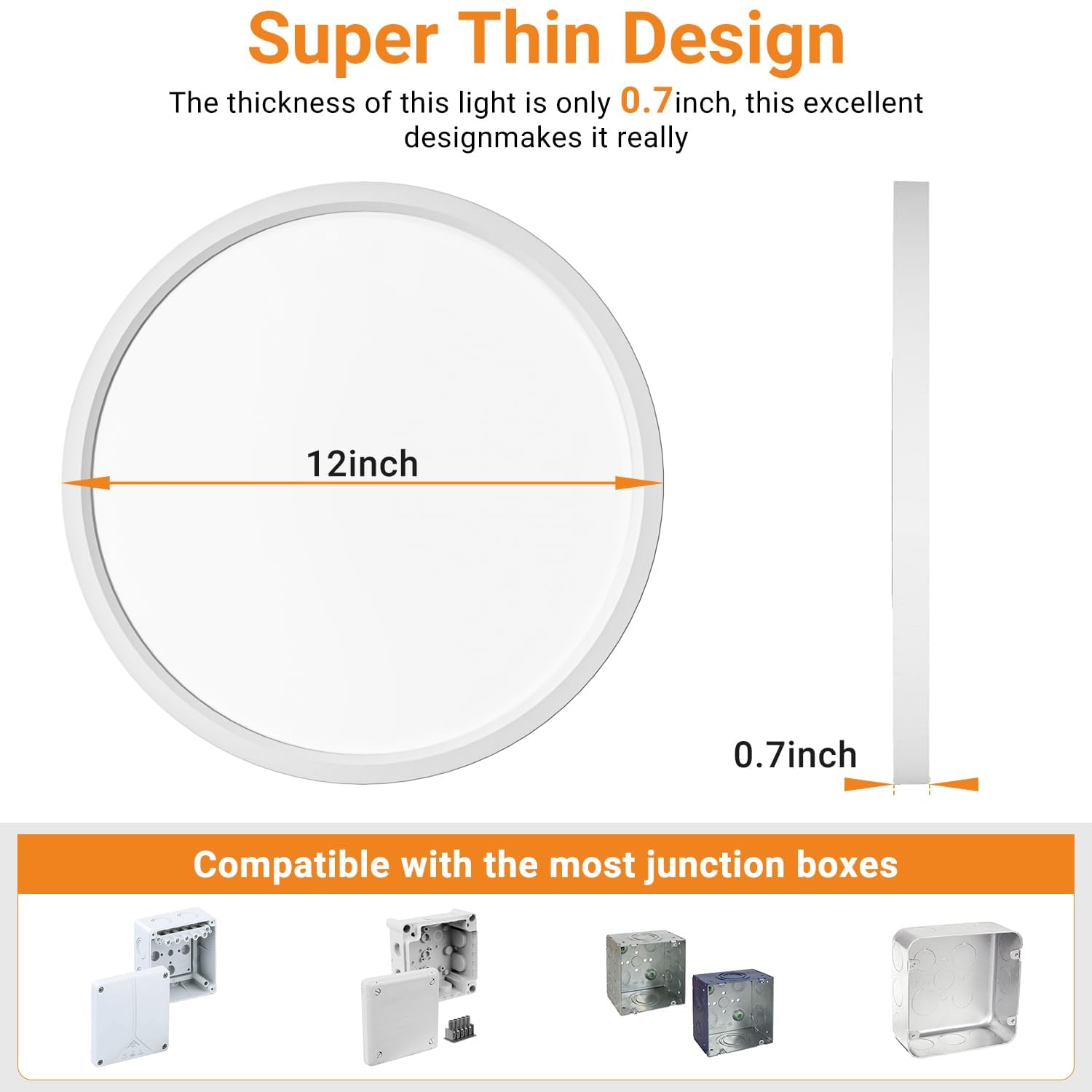 Slochi IP44 sealed design resists dust and moisture.