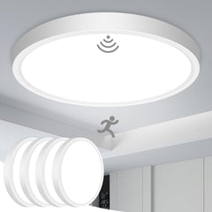 Slochi 4-pack motion sensor light indoors for hands-free illumination in closets and hallways.