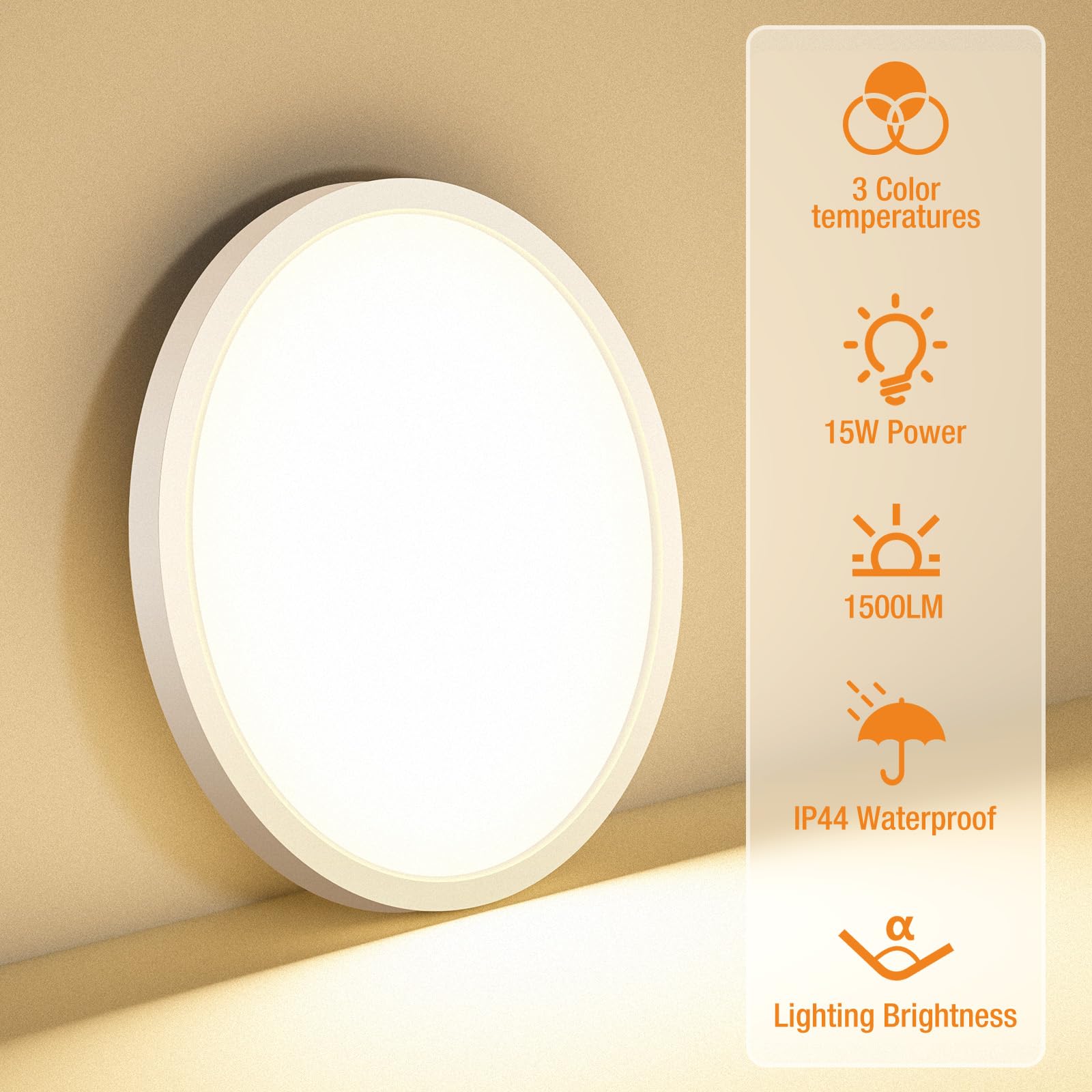 Slochi 8PACK shows three color modes for warm natural and daylight ambiences.