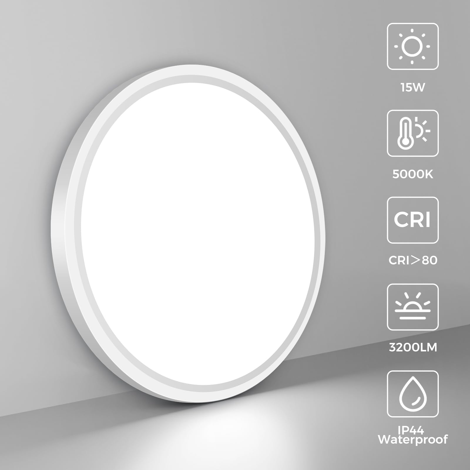 Slochi motion-sensing light mounted on ceiling for hands-free illumination in a living space.