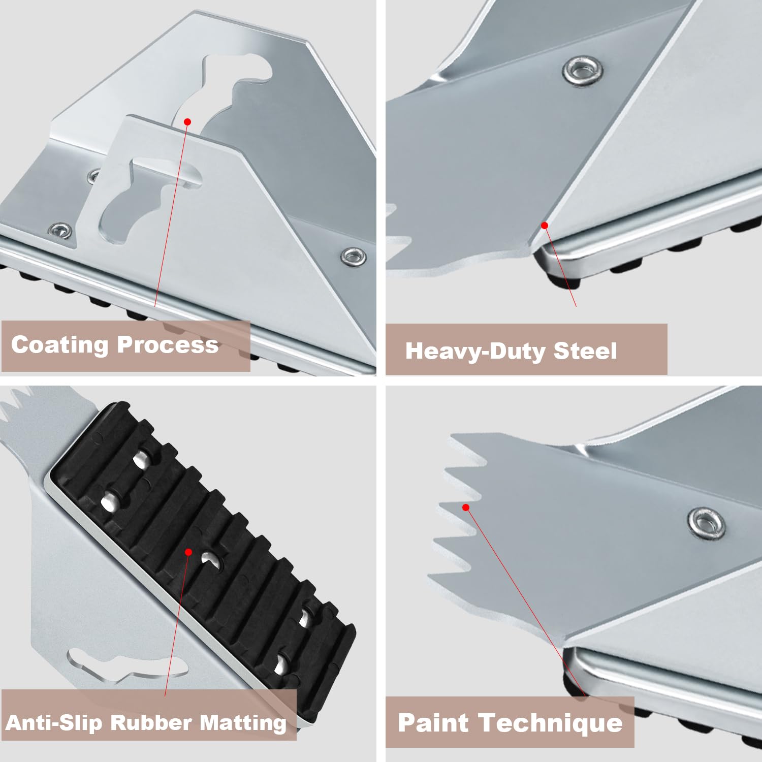 SlogPith D1300-compatible feet reliable support on uneven terrain
