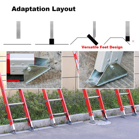 SlogPith D1700-compatible feet fit ladders for safe extension work