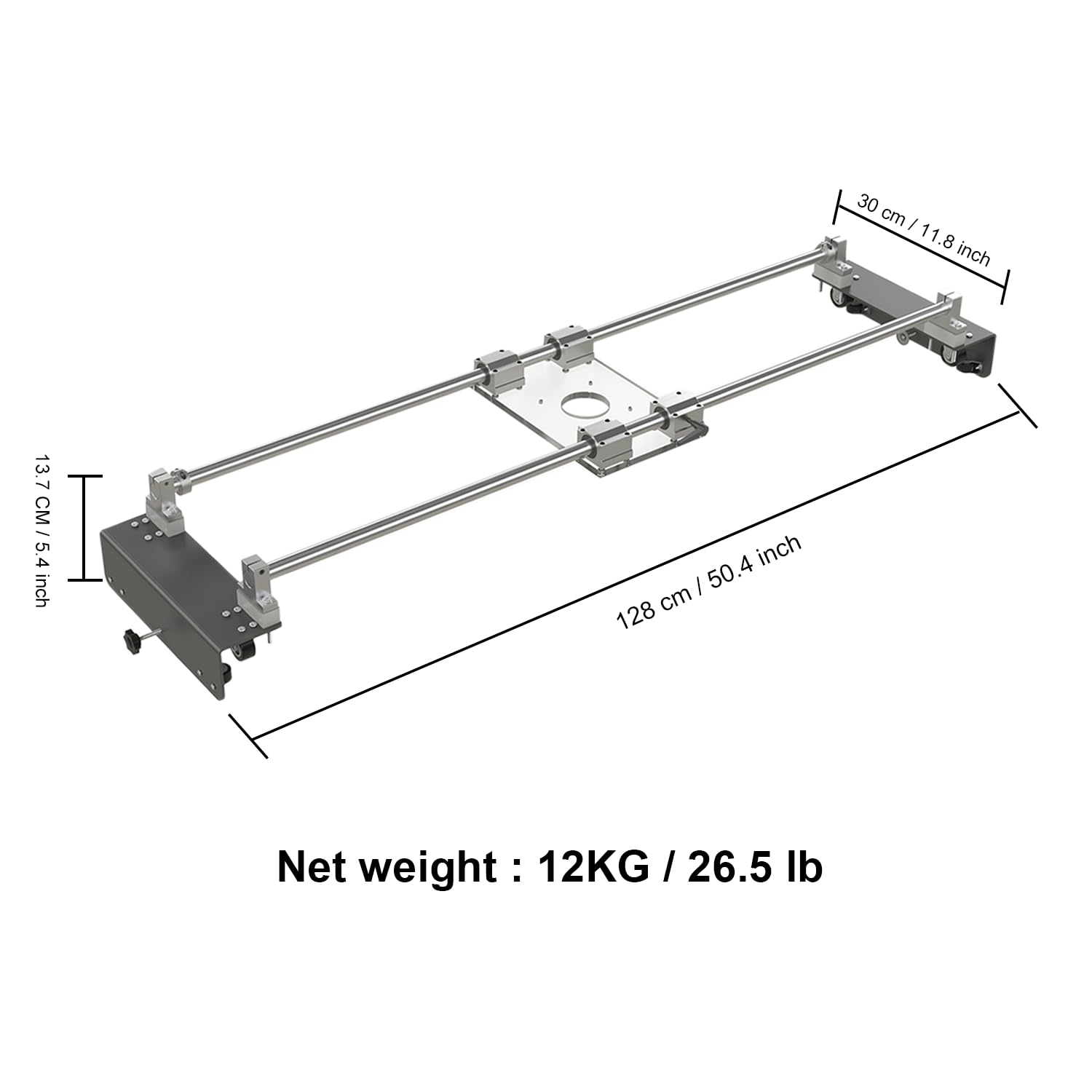Compact, economical tool for surface prep without a CNC machine.