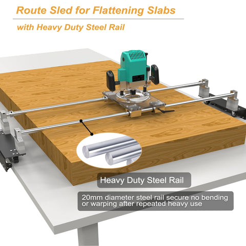 Rectangular Z-axis presets provide consistent router height across slabs.