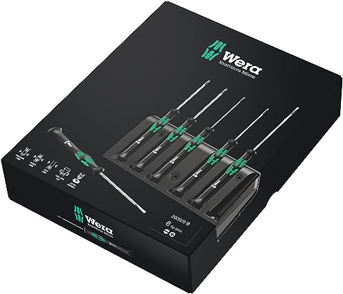 Slotted 5/64 inch screwdriver with Wera micro grip for precision turning
