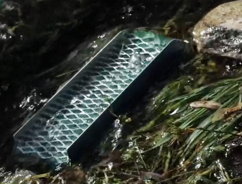 Sluice Fox Pocket Sluice Box anchored edges illustrate secure assembly for transport.