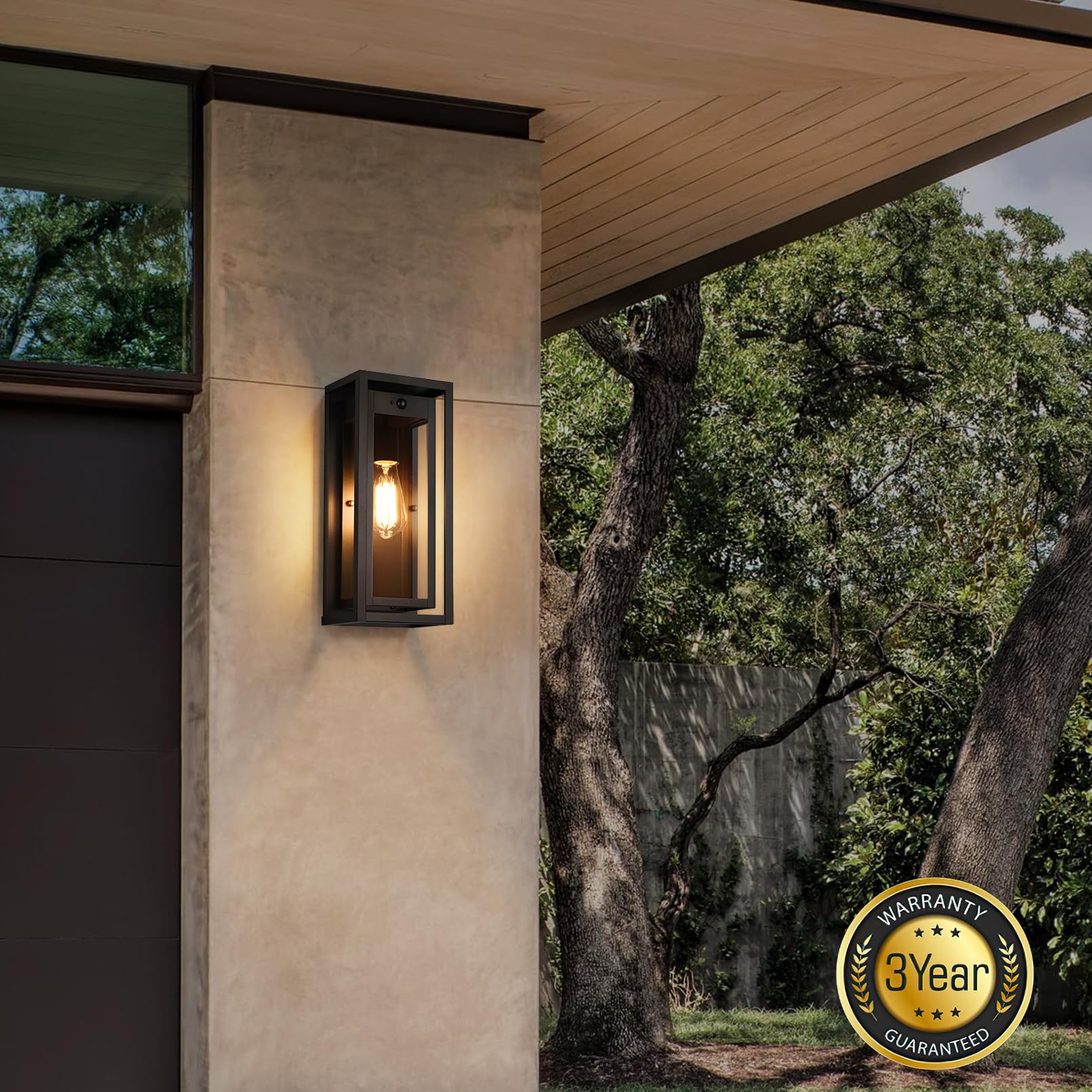 Slypadan dusk-to-dawn outdoor light activates after dark for safety