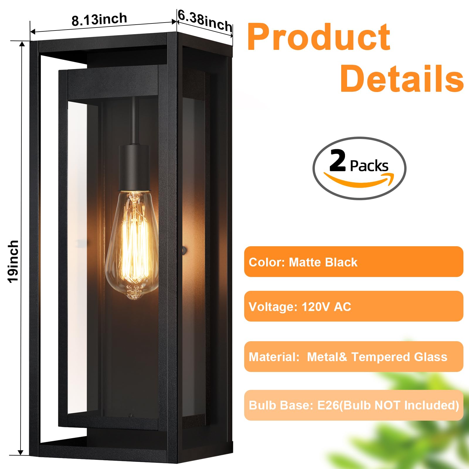 Slypadan exterior sconce with clear glass shade, open-bottom design for easy bulb changes.