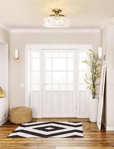 Slypadan large 12inch gold ceiling fixture enhances dining and living spaces
