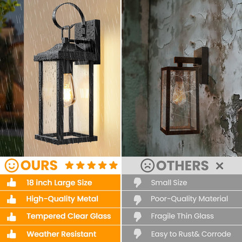 Slypadan outdoor sconce near garage improves visibility and safety