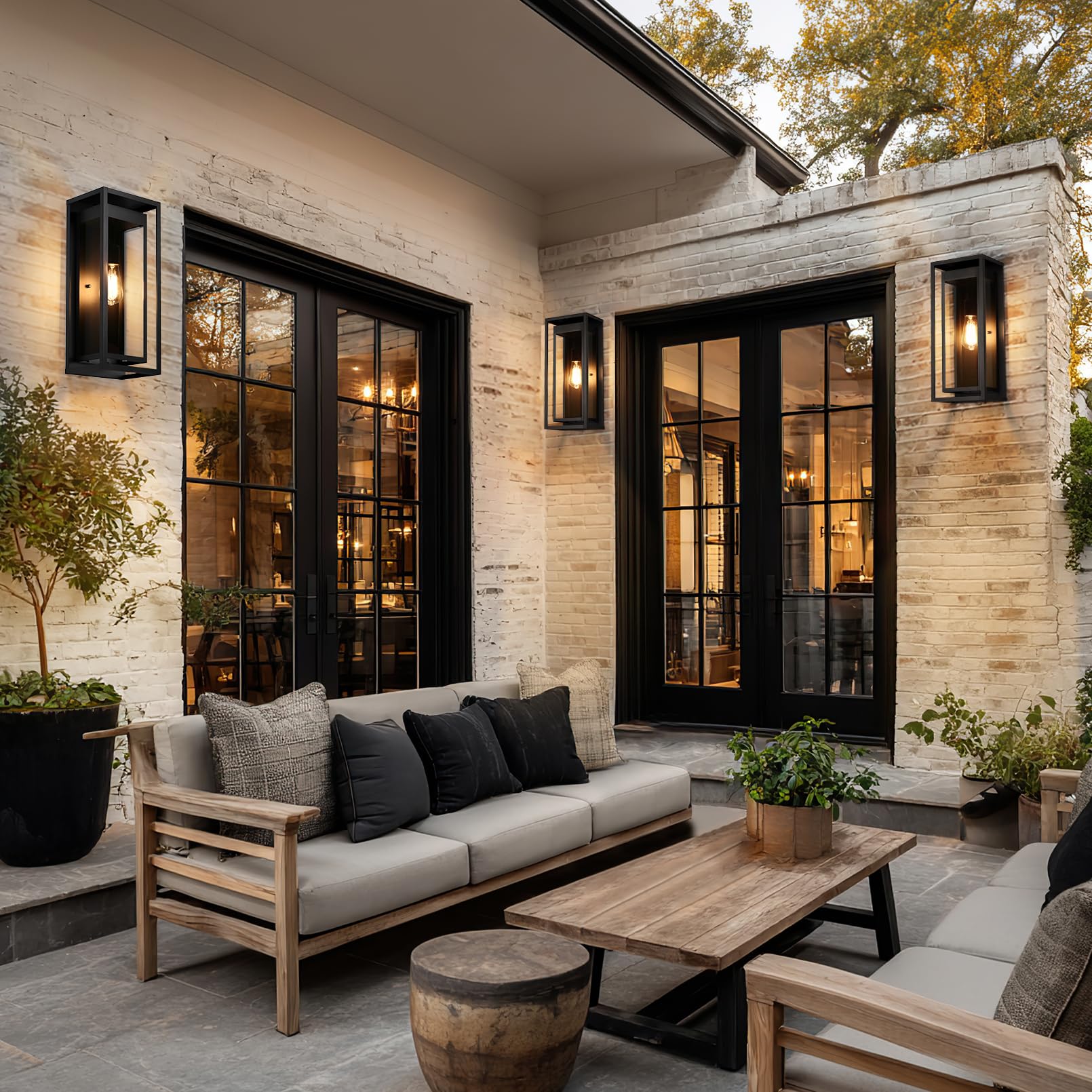 Slypadan waterproof exterior fixture resists weather for outdoor spaces.