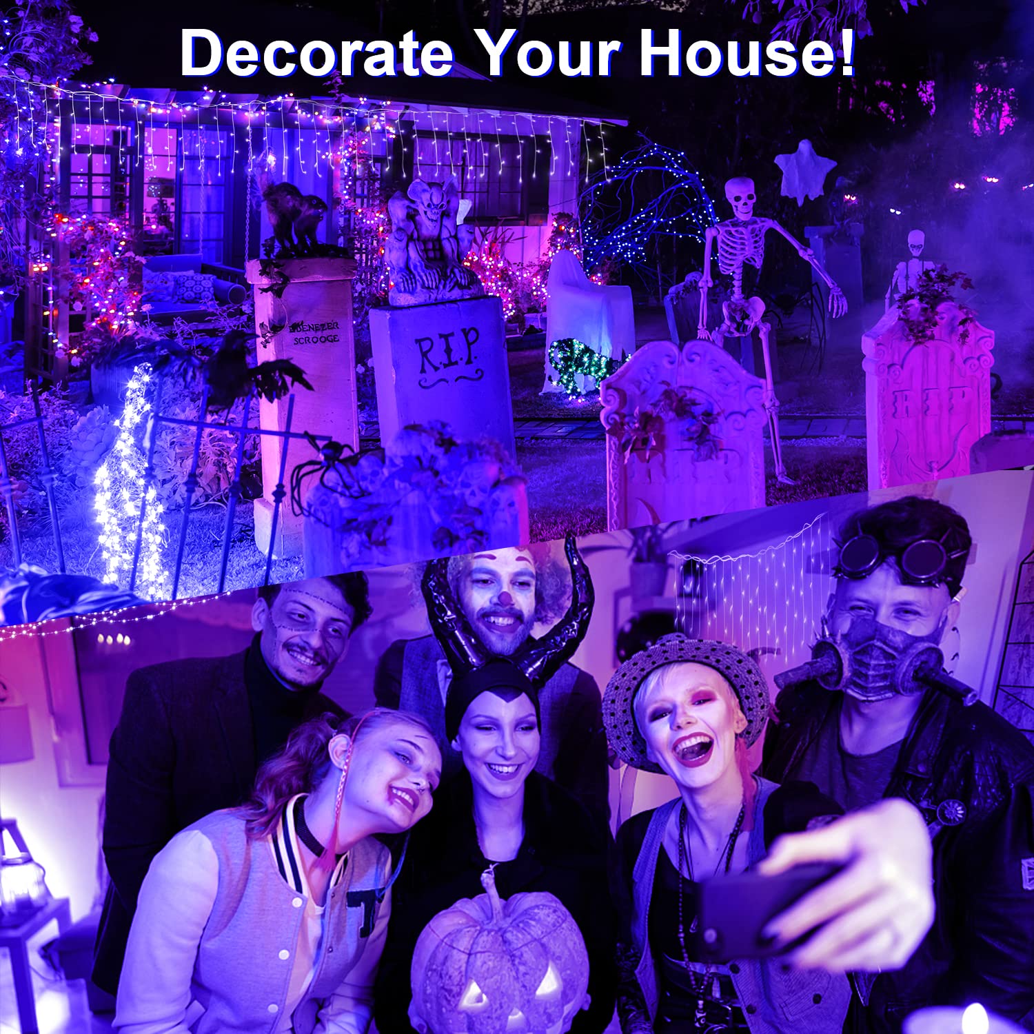 Smacen bendable UV lights hold shapes for DIY room or stage decorations.