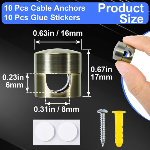 SmallCat adhesive cable anchor clip securing cords on surface to reduce clutter.
