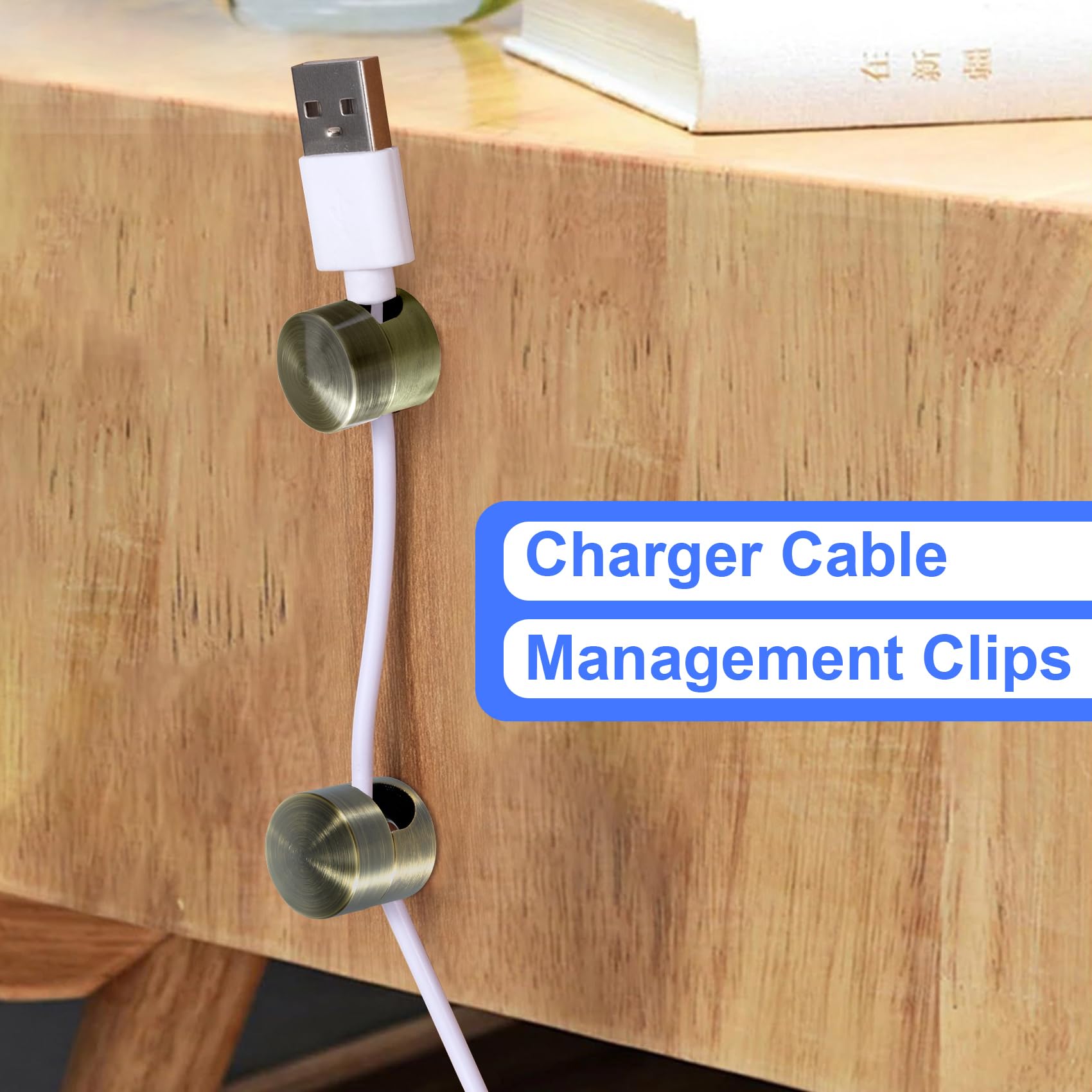 SmallCat elegant copper cable clips for a clean, refined look.