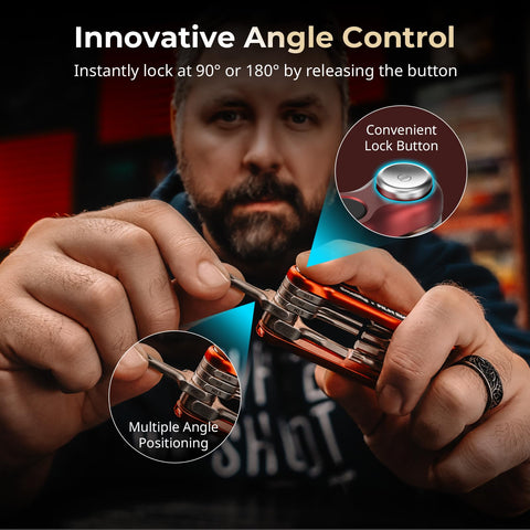 SmallRig folding tool's aluminum and stainless steel build feels sturdy in hand.