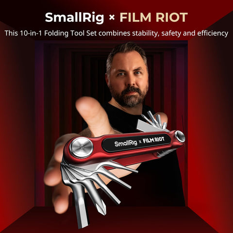 SmallRig Film Riot folding tool shows 90-degree locking for fast adjustments.