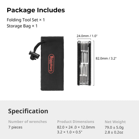 Folded tool fits neatly into a compact carrying case
