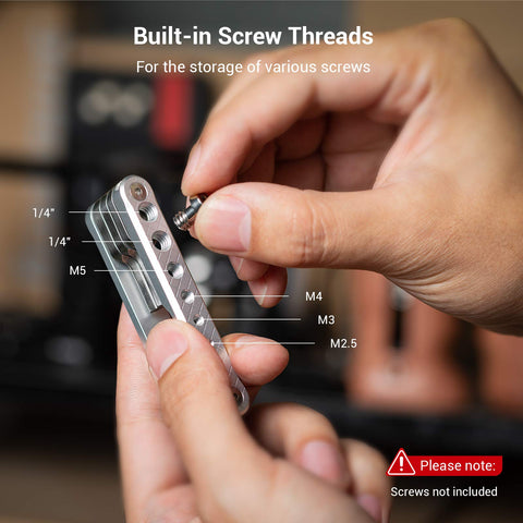 SmallRig folding tool set with side holes for spare screws during setup.