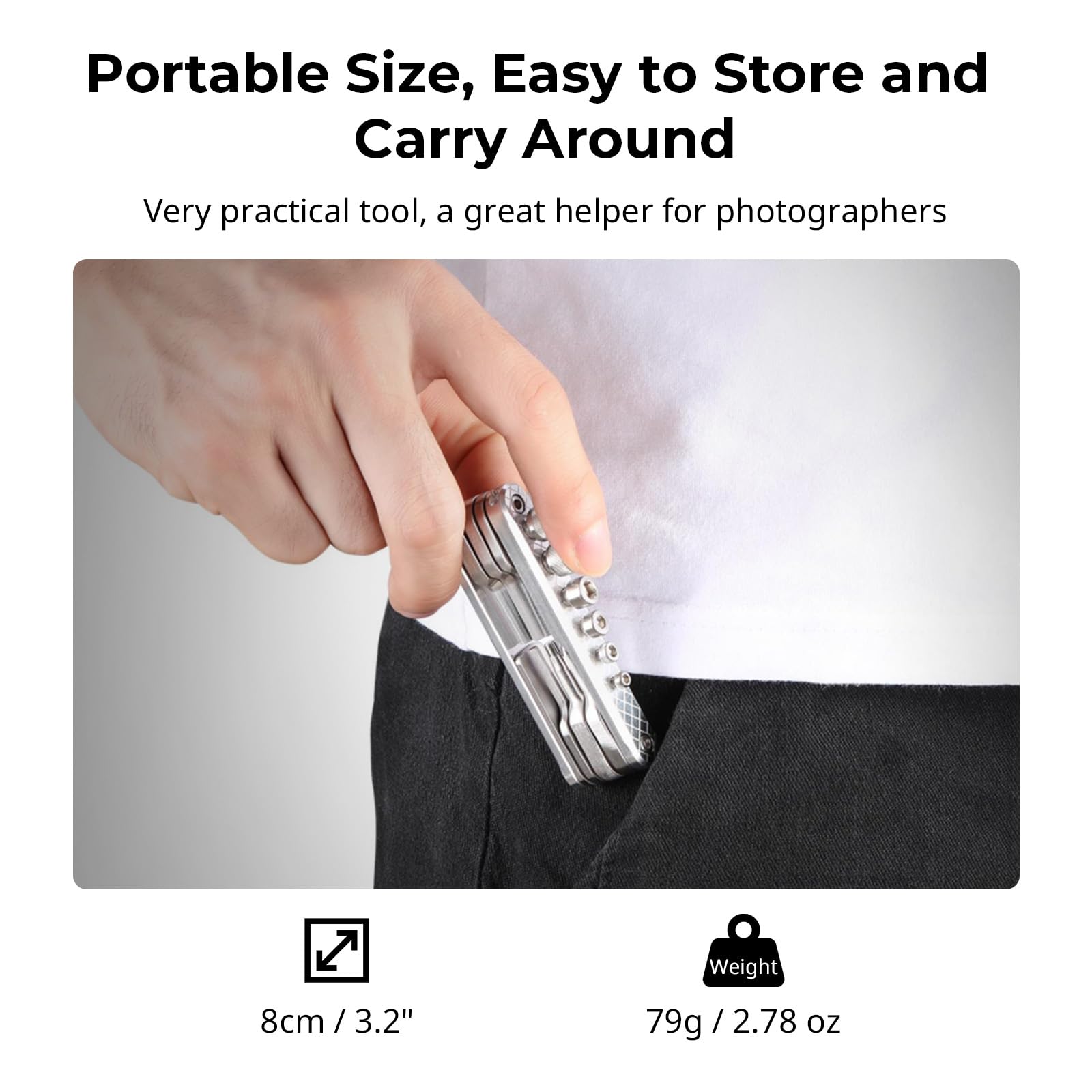 SmallRig folding tool set front view showcasing compact form and sturdy build.