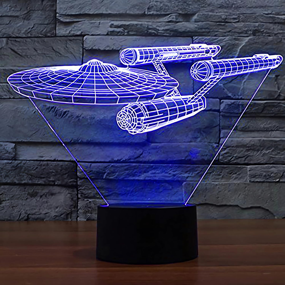 Smalody 3D illusion arc lamp with star pattern for cozy ambiance
