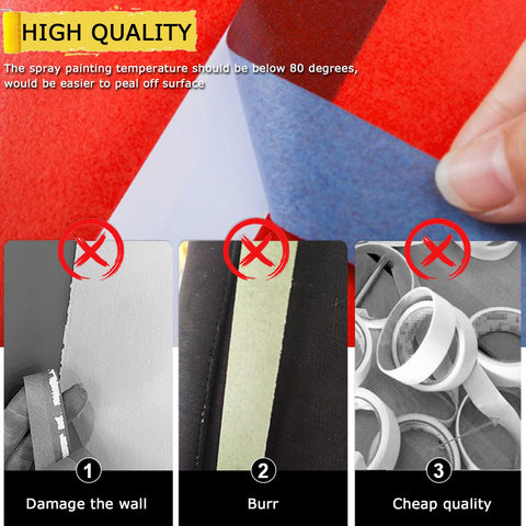 SmaringRobot blue painter tape adheres to textures like wood and stucco