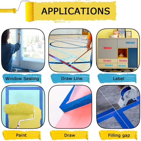 SmaringRobot blue painter tape easy tear to speed up DIY tasks