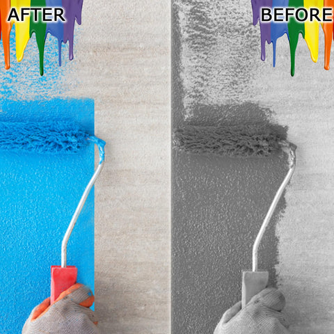 SmaringRobot blue painter tape on wall delivers crisp lines for precise painting