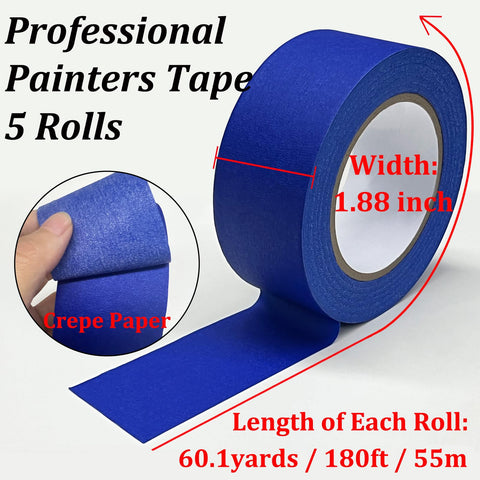 SmaringWing Painters Tape close-up of adhesive edge for easy removal.