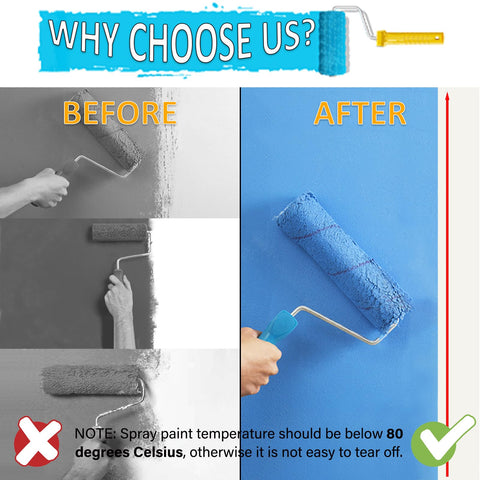 SmaringWing Painters Tape applied to a smooth wall surface illustrating multi-surface masking.