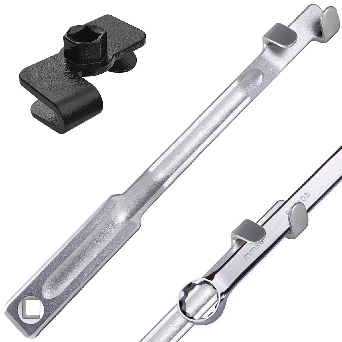 SmaringWing wrench extender bar with 13-4 inch length reaching tight bolts