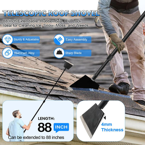 Smarkey floor scraper with 4mm metal blade for tough material removal.