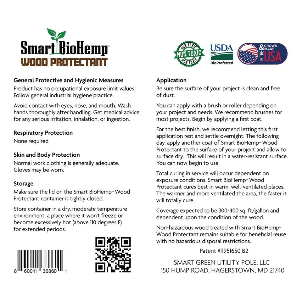 Smart BioHemp wood protectant application close-up showing durable UV resistance.